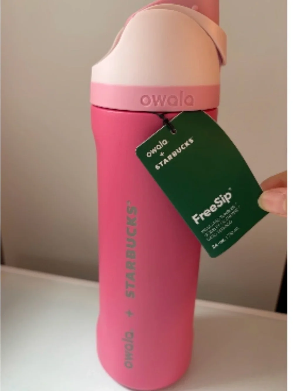 Owala + Starbucks Pink Freesip Water Bottle